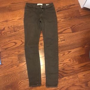 Pacsun olive green jeggings size 24